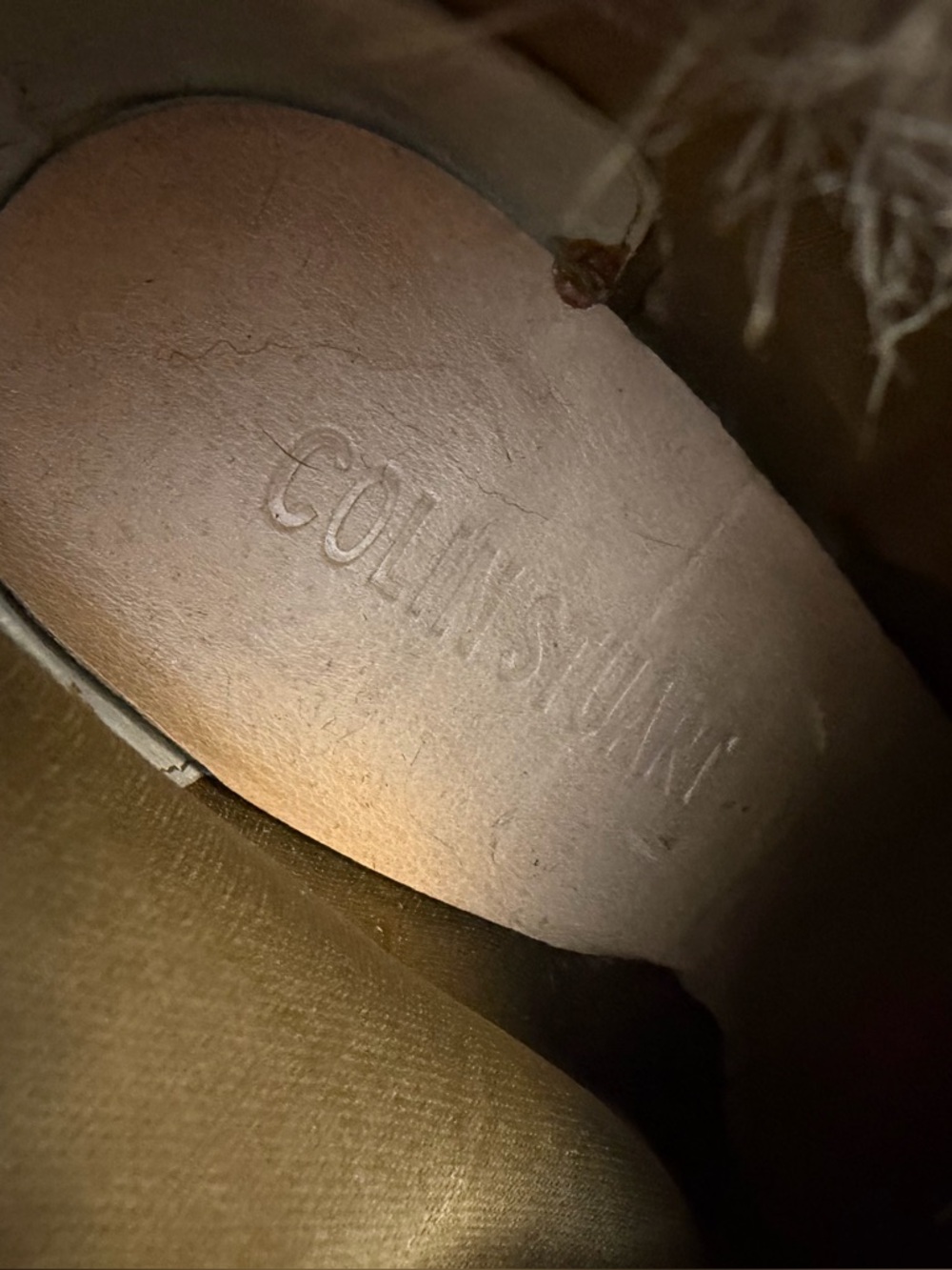Colin Stuart Taupe Suede Fur Trim High-Heel Booties - Picture 7 of 10